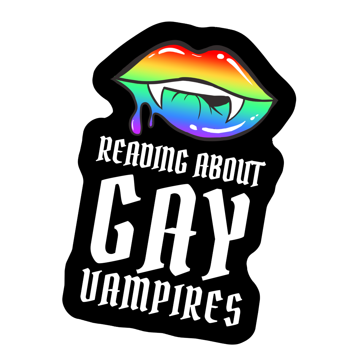 Gay Vampires | Bookish Holographic Sticker