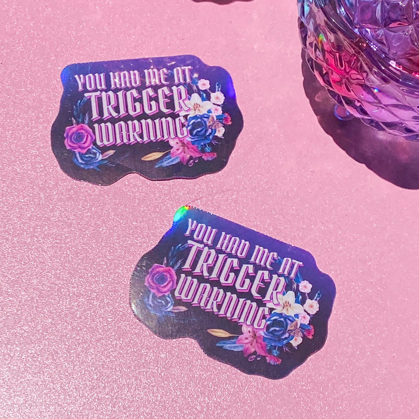 You Had Me at Trigger Warning | Bookish Holographic Sticker