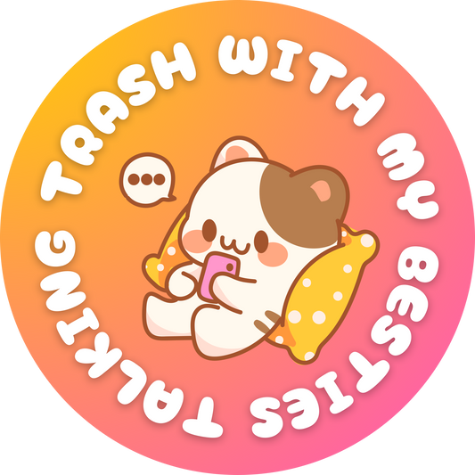 Talking Trash | Bookish Holographic Sticker