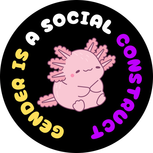 Axolotl Gender | Queer Holographic Sticker