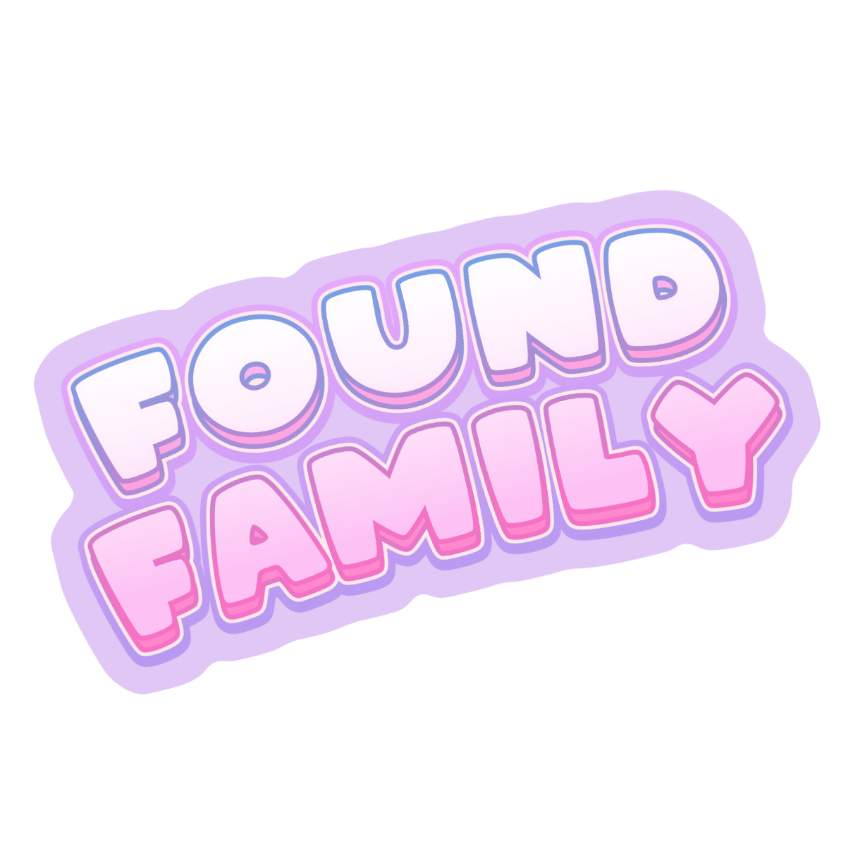 Found Family  | Bookish Holographic Sticker