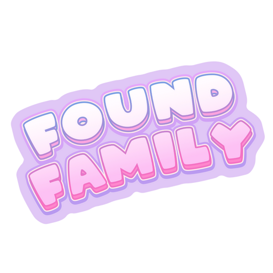 Found Family  | Bookish Holographic Sticker