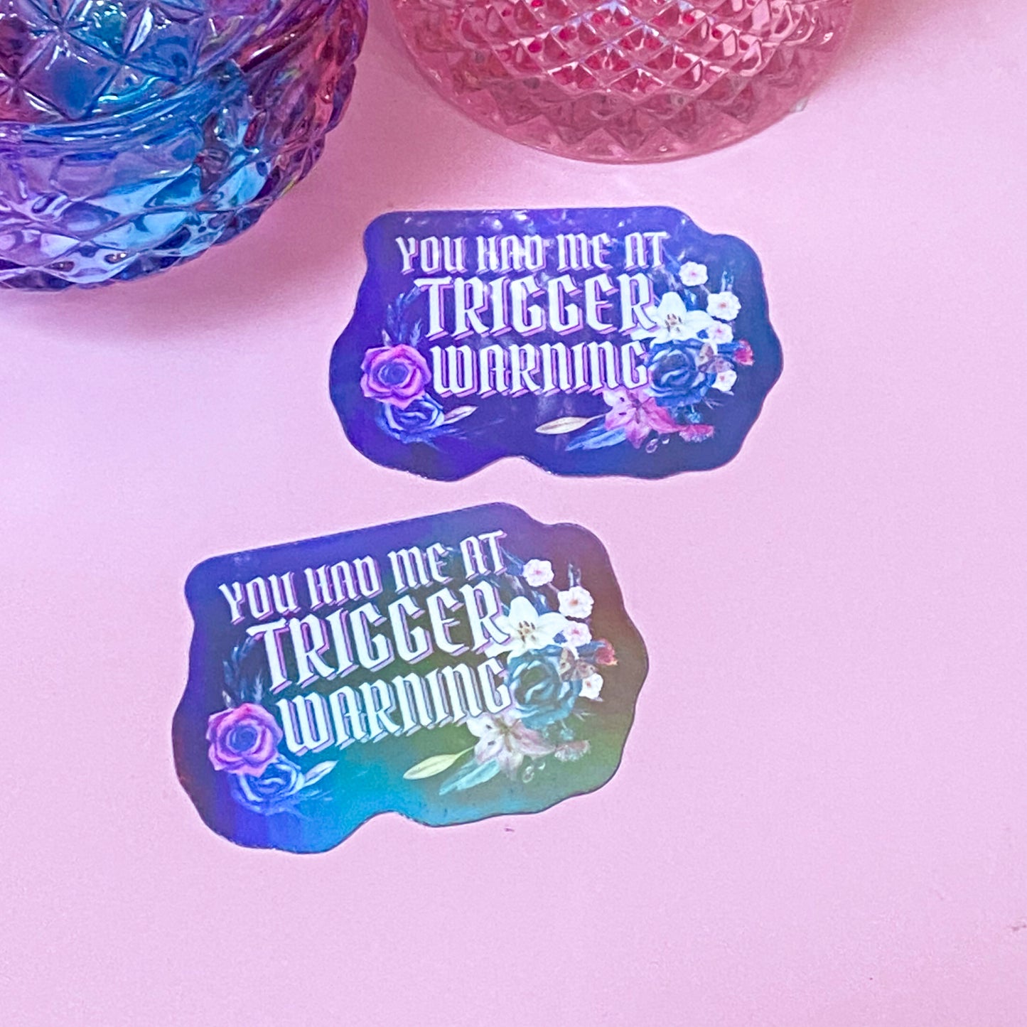 You Had Me at Trigger Warning | Bookish Holographic Sticker